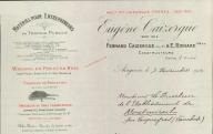 Matériel pour entrepreneurs Eugène Caizergue. Avignon, 1915.
