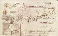 Fabrique spéciale de pantoufles en tresses Bacquellier fils