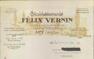 Etablissement Félix Vernin, fabrique de carreaux. Apt, 1950.