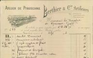 Atelier de pyrotechnie Berthier et Cie. Monteux, 1904.