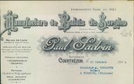 Manufacture de balais de sorgho Paul Sadrin. Courthézon, 1916.