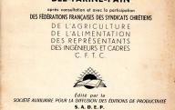 Etude économique sur le circuit blé-farine-pain.	SADEP, 1957.
