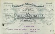 Manufacture de sellerie et harnachement Louis Artigues. Avignon, 1919.