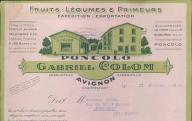 Fruits, légumes et primeurs Poncolo, Gabiel Colom. Avignon, 1932.