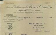 Importation et raffinage d'huiles minérales et dérivés Boyer et Cavaillon. Marseille, 1933.