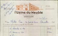 L'usine du meuble. Cavaillon, 1955.