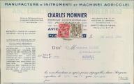 Manufacture d'instruments et machines agricoles Charles Monnier. Avignon, 1946.