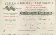 Docks de la sellerie et bourrellerie Les Gendres de A. Bondurand. Avignon, 1932.