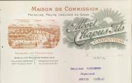 Maison de commission, primeuirs, fruits et légumes en gros Albert Chapus Fils. Carpentras, 1924.