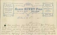 Glaces et verres en tous genres Albin Rivet Fils. Bollène, 1928.