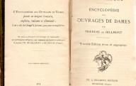 DILLMONT (Th de)	Encyclopédie des ouvrages de dames.	Mulhouse, vers 1924.