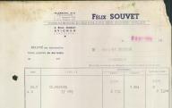 Félix Souvet, toutes fournitures en gros pour autos, pièces détachées, outillage. Avignon, 1953.