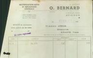 O. Bernard, rectification auto et mécanique générale. Avignon, 1954.