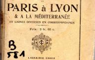 Livret-Chaix mensuel, Chemins de fer de Paris à Lyon et à la méditerranée et lignes diverses en correspondance.	Librairie Chaix, Paris, 1928.