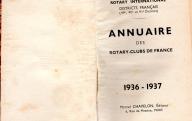 Annuaire des Rotary-clubs de France, 1936-1937.