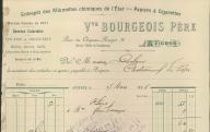 Vve Bourgeois Père, entrepôt des allumettes chimiques de l'Etat. Avignon, 1898.