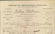 Atelier de ferblanterie Julien Delorme. Avignon, 1904.