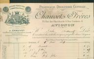 Pharmacie, droguerie centrale Chauvet Frères. Avignon, 1899.