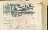 Au coin de rue, C. Terron et Cie. Avignon, 1902.