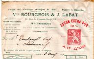 Entrepôt des allumettes chimiques de l'Etat Vve Bourgeois et J. Labat. Avignon, 1901.