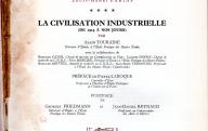 TOURAINE Alain	Histoire générale du travail, la civilisation industrielle de 1914 à nos jours.	Nouvelle librairie de France, 1960