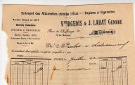 Entrepôt des allumettes chimiques de l'Etat Vve Bourgeois et J. Labat, gendre. Avignon, 1902.