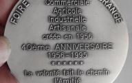 Médaille de la 40ème foire d'exposition d'Orange en 1995.