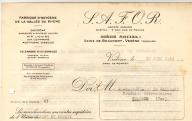 Fabrique d'oxigène de la vallée du Rhône S.A.F.O.R. Vedène, 1942.