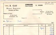 R. Gay, bijoux fantaisie, articles de Paris. Avignon.