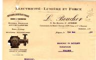 Electricité, Lumière et Force L. Boucher. Avignon, 1930.
