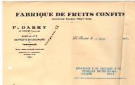 Fabrique de fruits confits P. Dabry. Le Pontet, 1936.