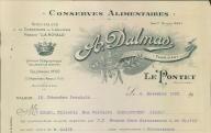 Conseves alimentaires A. Dalmas. le Pontet, 1932.
