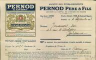 Société des établissements Pernod père et fils. Avignon, 1928.