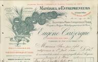 Matériel d'entrepreneurs de travaux publics Eugène Caizergue. Avignon, 1905.