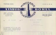 Minoterie de la Pyramide, établissement Borel. Isle-sur-la-Sorgue, 1962.