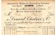 Toiles et tissus Dinard, Chabrier et Cie. Avignon, 1886.