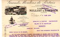 Grands moulins de Pertuis Milliat et Barbier. Pertuis, 1924.