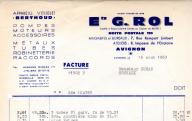 Etablissements G. Rol, appareils viticoles, moteurs, robinetterie… Avignon, 1963.