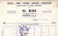 G. Rol, métaux, tubes, pompes, moteurs, robinetterie. Avignon, 1952.
