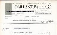 Daillant frères et Cie, chauffage, climatisation, sanitaire. AVIGNON, 1964.