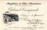 Manufacture de pâtes alimentaires Thibaud et Casagrande. Sorgues, 1916.
