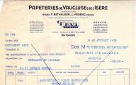 Papeteries de Vaucluse et de l'Isère, établissements F. Bethauser et L. Fereng. Avignon, 1950.