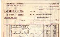 Céramiques, verreries, articles de ménage Goubert et ses fils. Avignon, 1950.