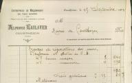 Entreprise de maçonnerie Alphonse Gaulavier à Courthézon, 1933.