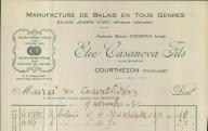Manufacture de balais Elie Casanova fils à Courthézon, 1933.
