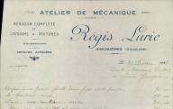 Atelier de mécanique Régis Lurie à Jonquières, 1928.