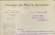 Compagnie des mines de Graissessac, agence régionaleà Avignon, 1926.