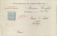 Manufacture de papiers minces Marius Bonfils à Entrechaux, 1924.