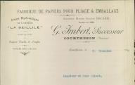 Fabrique de papiers pour pliage et emballage G. Imbert à Courthézon, 1919.