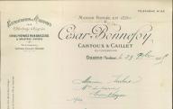 Exploitation de chiffons César Bonnefoy, Cartoux et Caillet successeurs à Orange, 1915.